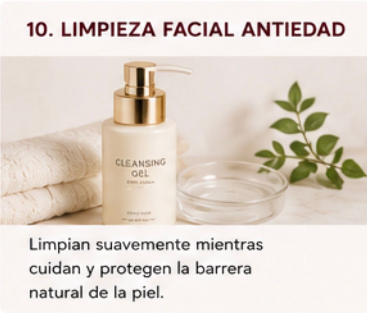 Limpieza facial antiedad