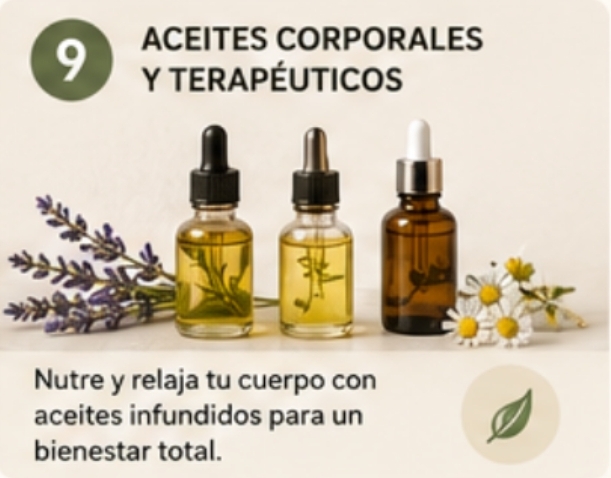 Aceites corporales terapéuticos